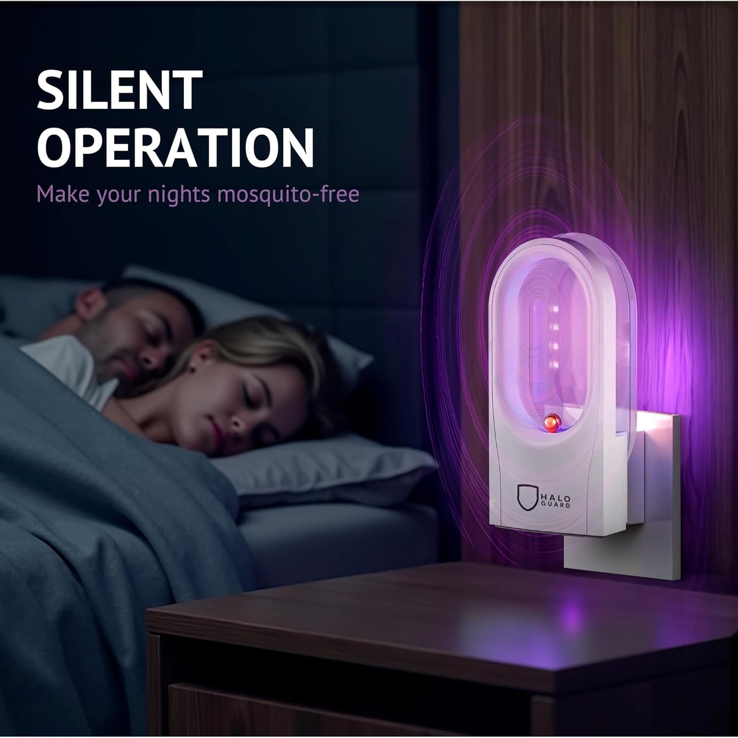 Fly Trap Indoor | Silent, Discreet Gnat, Mosquito, Moth and Fruit Fly Trap | 1 Plug-In with 3 Refills | Alternative to Bug Zapper | Non-Toxic, Safe for Kids & Pets