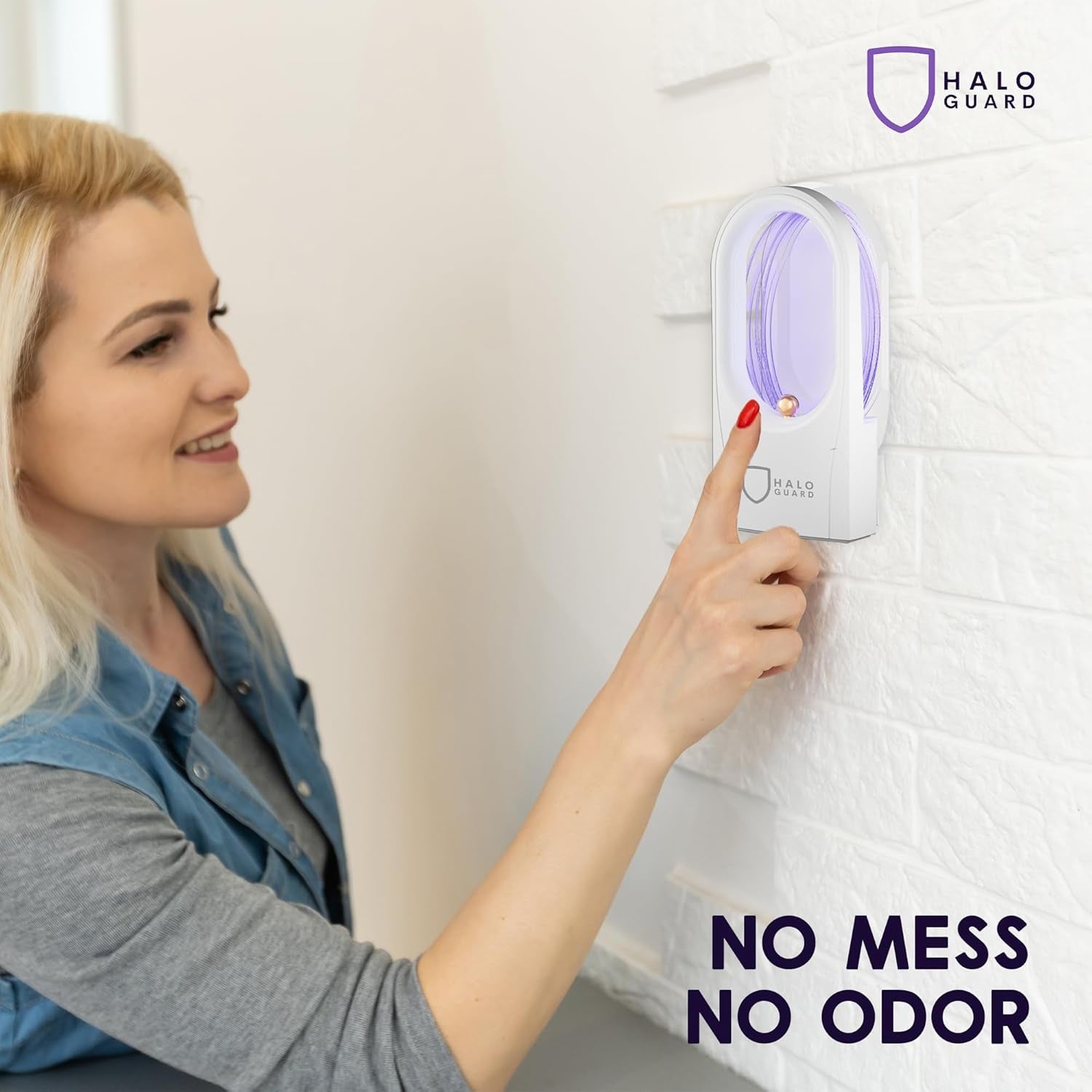 Fly Trap Indoor | Silent, Discreet Gnat, Mosquito, Moth and Fruit Fly Trap | 1 Plug-In with 3 Refills | Alternative to Bug Zapper | Non-Toxic, Safe for Kids & Pets