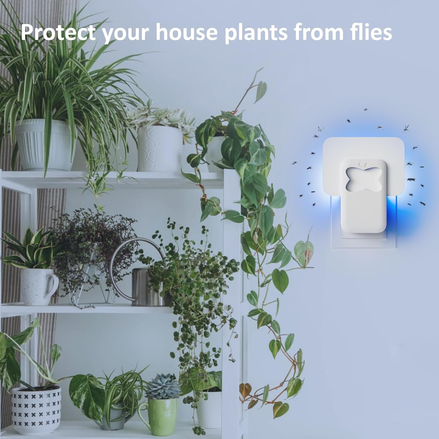 Fruit Fly Traps for Indoors, Plug-In Flying Insect Trap, Fly Catcher Indoor for Mosquito, Fruit Flies, Moths, Gnat Killer Indoor, Gnat Traps, Bug Traps Fly Traps for Home