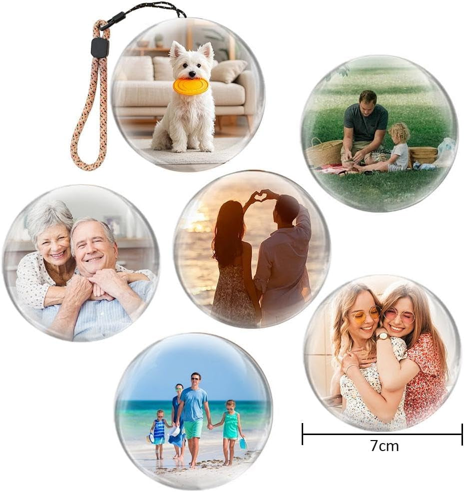 3D Crystal Ball with Digital Display, Personalized Ultrasound Ball, Crystal Ball Digital Video Display, Customizable LED Photo & Video Sphere, for Couples,Pets, Memory Gift