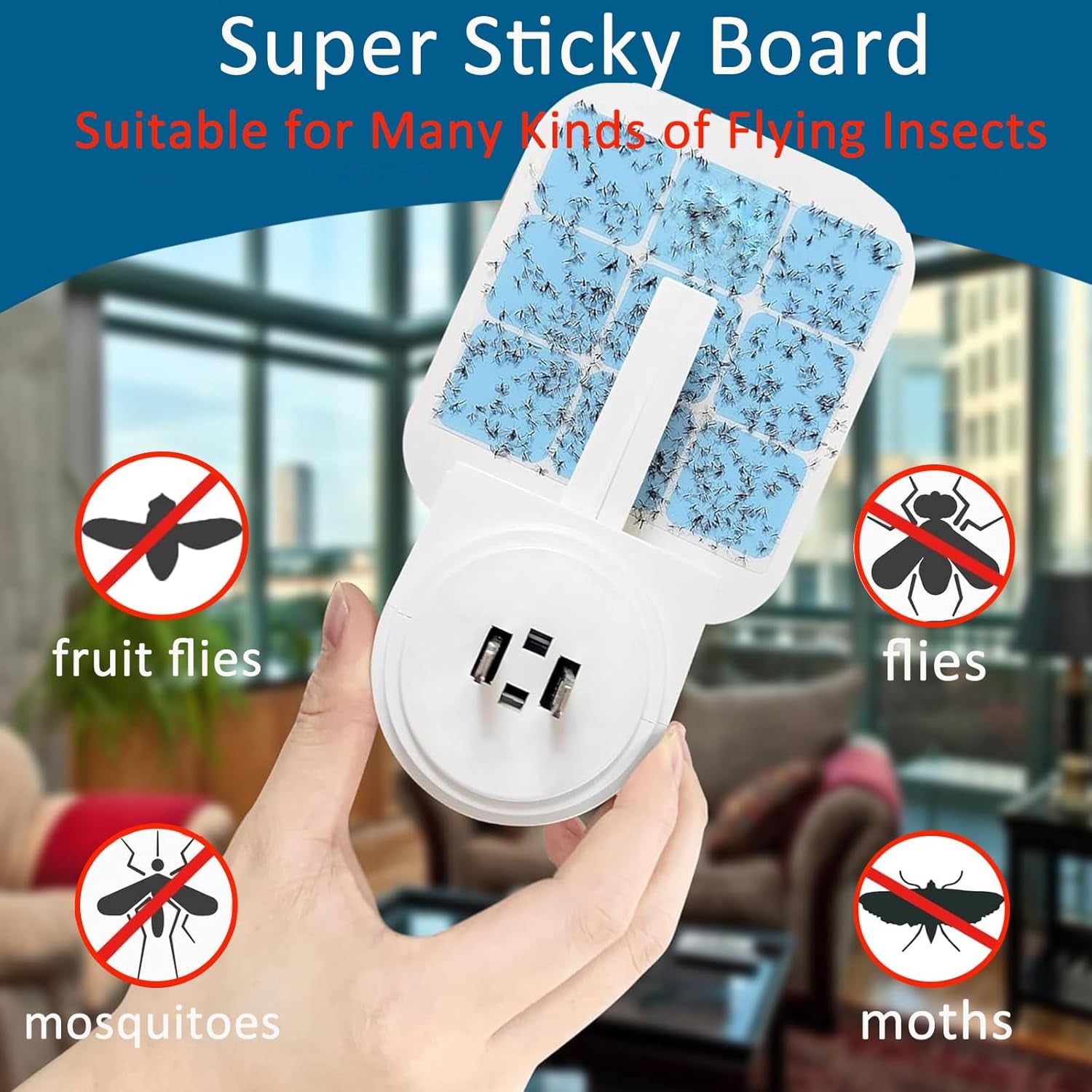 20 Pack Refill Glue Cards Compatible with Safer Home Fly Trap Refill,Applicable to SH502、SH503、23005-06 and DT3005W、DT3005W-DS3, Flying Insect Trap Refill Replacement