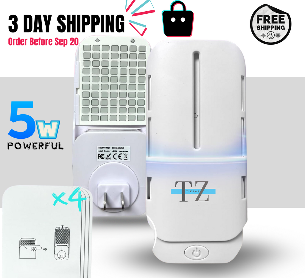 Flying Insect Trap Plug-In Indoor, Fruit Fly Trap Gnat Killer,Bug Catcher Mosquito,Safe Non-Toxic UV Light Attractant Night Light Fly Trap(1 Device + 5 Glue Cards)