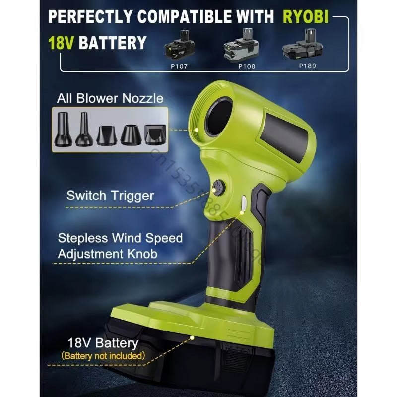 Leaf Blower, Electric Cordless Leaf Blower Leaf Blowers for Blowing Leaf, Patio Cleaning, Lawn Care E56E