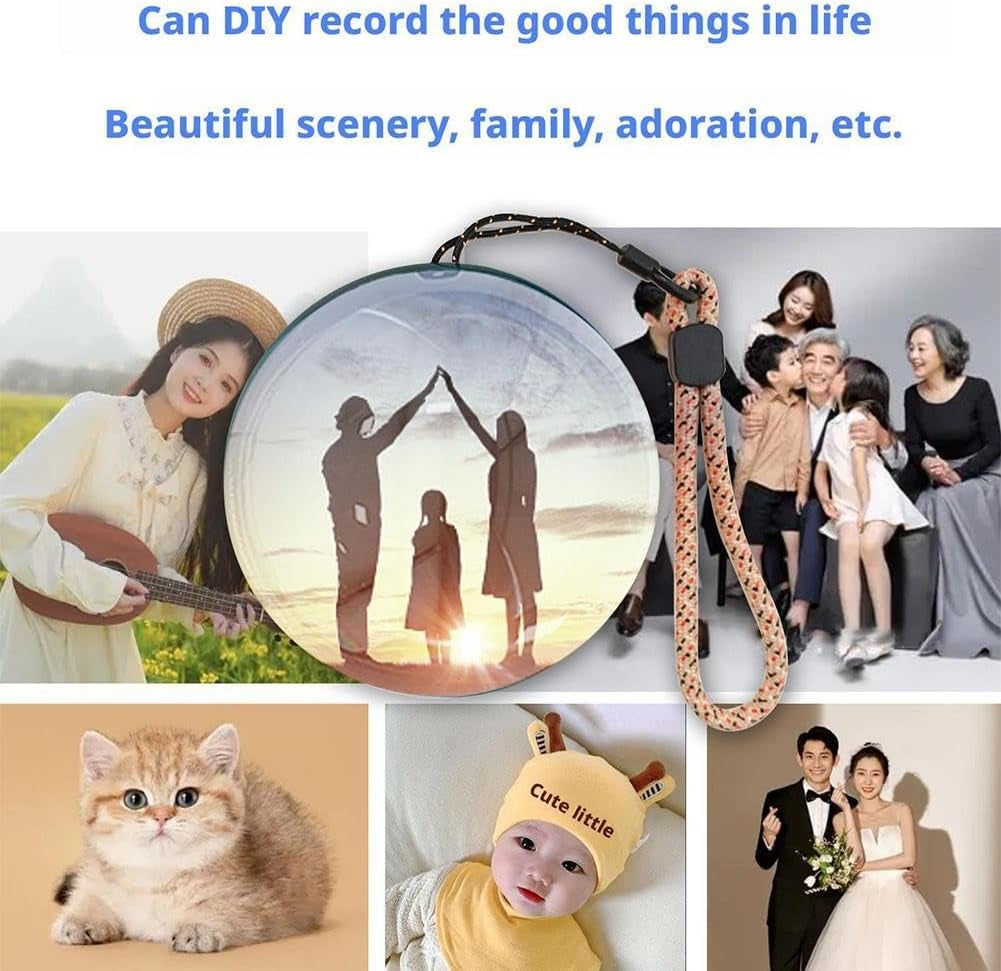 3D Crystal Ball with Digital Display, Personalized Ultrasound Ball, Crystal Ball Digital Video Display, Customizable LED Photo & Video Sphere, for Couples,Pets, Memory Gift